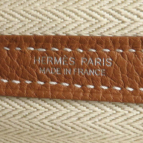 エルメス HERMES ガーデンパーティPM ゴールド ネゴンダ トートバッグ シルバー金具 茶 新品 未使用