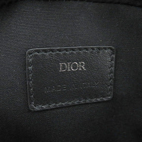 ディオール DIOR RIDER マイクロポーチ ネイビー キャンバス ショルダーバッグ シルバー金具 紺 オブリーク ジャガード