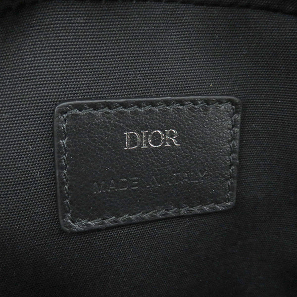 ディオール DIOR RIDER マイクロポーチ ネイビー キャンバス