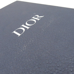 ディオール DIOR RIDER マイクロポーチ ネイビー キャンバス ショルダーバッグ シルバー金具 紺 オブリーク ジャガード