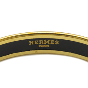 エルメス HERMES エマイユ PM マルチカラー GP 七宝焼 バングル ゴールド金具