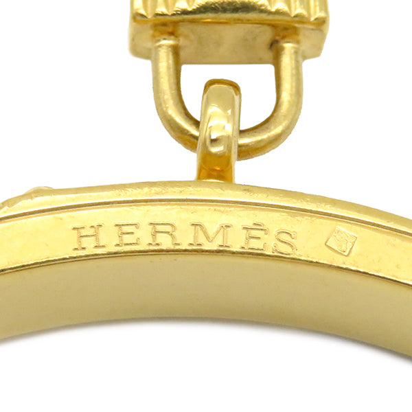 エルメス HERMES ケリーバングル イエロー ヴォーエプソン GP バングル ゴールド金具