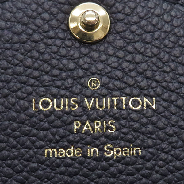 ルイヴィトン LOUIS VUITTON M62125 モノグラムアンプラント 長財布 ゴールド金具 紺 赤 フラップ イニシャル入り