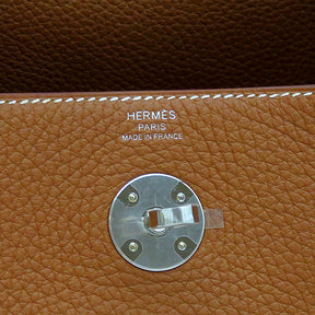 エルメス HERMES リンディ26 ゴールド トリヨンクレマンス 2WAYバッグ シルバー金具 新品 未使用 茶