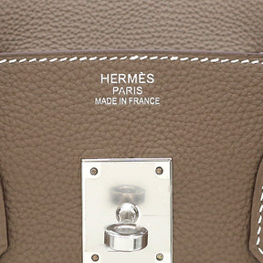 エルメス HERMES バーキン35 エトゥープ トゴ ハンドバッグ シルバー金具 新品 未使用 グレージュ