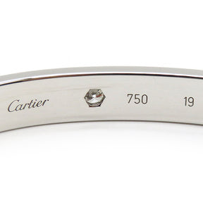 カルティエ Cartier LOVE ラブブレス ホワイトゴールド K18WG 10Pダイヤモンド #19 ブレスレット 750 18K 18金 WG ダイヤ