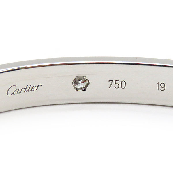 カルティエ Cartier LOVE ラブブレス ホワイトゴールド K18WG 10Pダイヤモンド #19 ブレスレット 750 18K 18金 WG  ダイヤ
