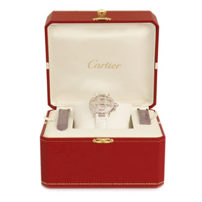 カルティエ Cartier パシャ32 クラシック グリッド WJ116251 自動巻き レディース ボーイズ OH済 K18WG無垢 純正ダイヤ