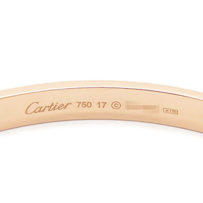 カルティエ Cartier LOVE ラブブレス ピンクゴールド K18PG #17 ブレスレット 750 18K 18金 RG