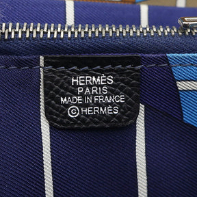 エルメス HERMES アザップ シルクイン コンパクト ブラック ヴォーエプソン コインケース シルバー金具 黒 ラウンドファスナー