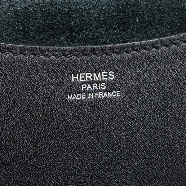 エルメス HERMES インザループ 23 ブラック トリヨンクレマンス ヴォースイフト ハンドバッグ シルバー金具 黒