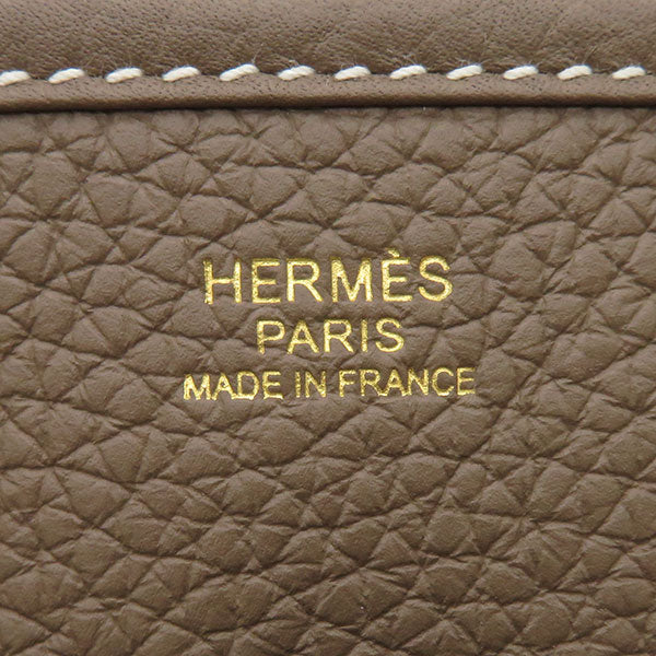 エルメス HERMES エヴリン3 PM エトゥープ トリヨンクレマンス ショルダーバッグ ゴールド金具 茶  GD金具