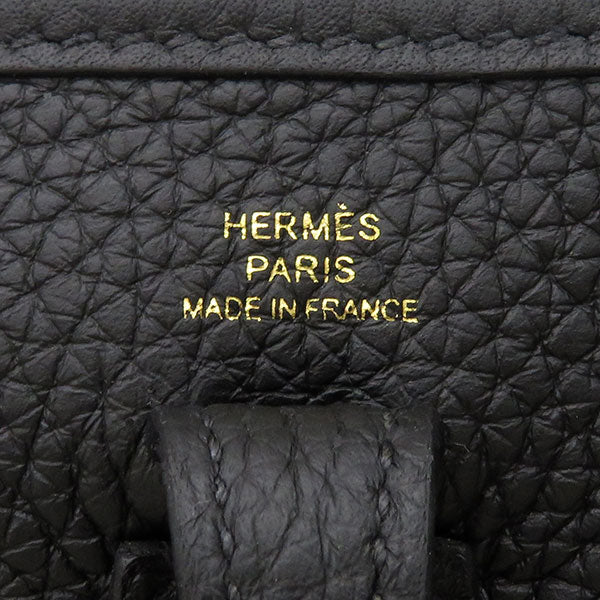 エルメス HERMES エヴリンTPM ブラック トリヨンクレマンス ショルダーバッグ ゴールド金具 黒