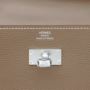 エルメス HERMES ケリーウォレット ロング トゥーゴー エトゥープ エバーカラー 長財布 シルバー金具 新品 未使用 ショルダー グレージュ