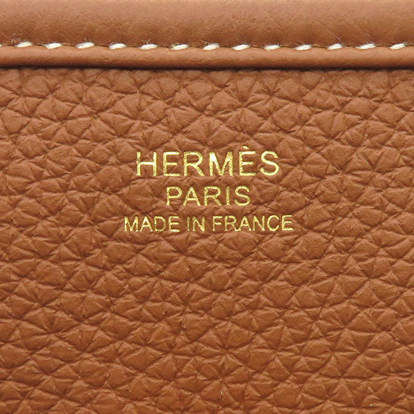 エルメス HERMES エヴリン3PM ゴールド トリヨンクレマンス ショルダーバッグ ゴールド金具 茶