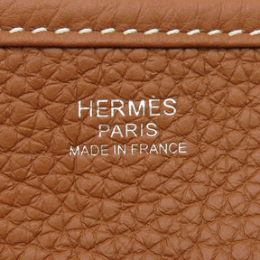 エルメス HERMES エヴリン3 PM ゴールド トリヨンクレマンス ショルダーバッグ シルバー金具 茶