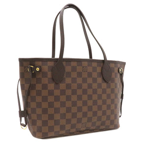 ルイヴィトン LOUIS VUITTON エベヌ×スリーズ ネヴァーフル PM N41359 ダミエキャンバス トートバッグ ゴールド金具 茶 赤 ポーチ付き 新品 未使用