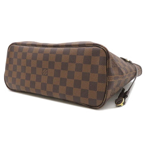 ルイヴィトン LOUIS VUITTON エベヌ×スリーズ ネヴァーフル PM N41359 ダミエキャンバス トートバッグ ゴールド金具 茶 赤 ポーチ付き 新品 未使用