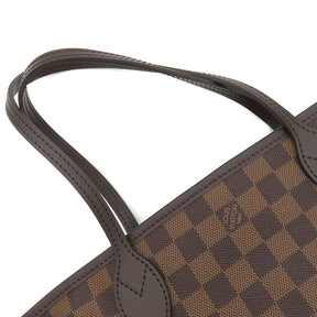 ルイヴィトン LOUIS VUITTON エベヌ×スリーズ ネヴァーフル PM N41359 ダミエキャンバス トートバッグ ゴールド金具 茶 赤 ポーチ付き 新品 未使用