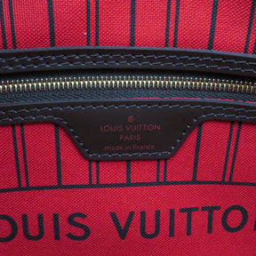 ルイヴィトン LOUIS VUITTON エベヌ×スリーズ ネヴァーフル PM N41359 ダミエキャンバス トートバッグ ゴールド金具 茶 赤 ポーチ付き 新品 未使用