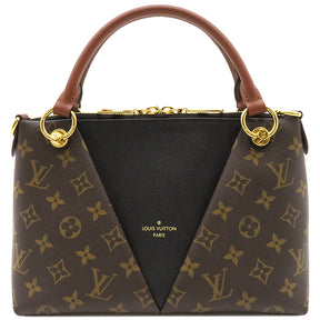 ルイヴィトン LOUIS VUITTON ノワール Vトート MM M43948 モノグラムキャンバス 2WAYバッグ ゴールド金具 茶 黒