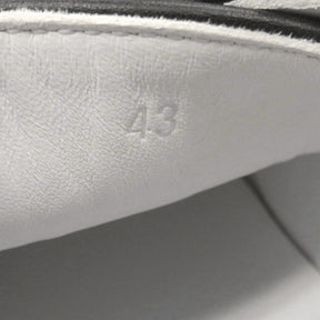 エルメス エルメス ゲット ホワイト カーフ #43 スニーカー 新品 未使用 白 黒 グレー