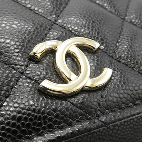 シャネル CHANEL アンフィニティ ミニ ショルダー AP2914 ブラック キャビアスキン チェーンウォレット ゴールド金具 ランダムシリアル 黒