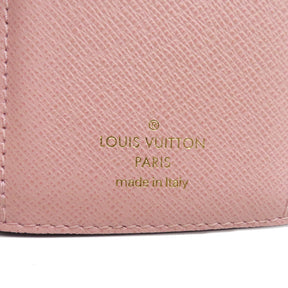 ルイヴィトン LOUIS VUITTON ローズバレリーヌ ポルトフォイユ ヴィクトリーヌ M62360 モノグラムキャンバス 三つ折り財布 ゴールド金具 コンパクト 茶 ピンク バイカラー