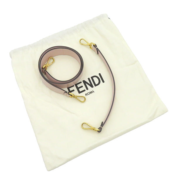 フェンディ FENDI バゲット ミディアム 8BR600 ピンク レザー 2WAY