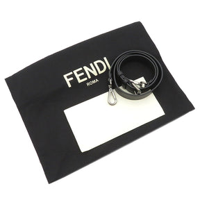 フェンディ FENDI ロゴ ショッピングバッグ 7VA512 NERO レザー 2WAYバッグ ガンメタル金具 黒 ミニトート