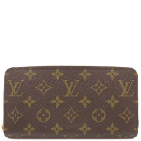 ルイヴィトン LOUIS VUITTON ブラウン ジッピーウォレット M60017 モノグラムキャンバス 長財布 ゴールド金具 ラウンドジップ 茶