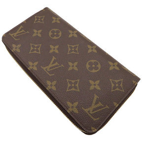 ルイヴィトン LOUIS VUITTON ブラウン ジッピーウォレット M60017 モノグラムキャンバス 長財布 ゴールド金具 ラウンドジップ 茶