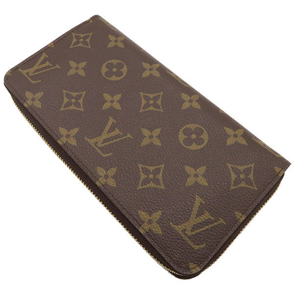 ルイヴィトン LOUIS VUITTON ブラウン ジッピーウォレット M60017