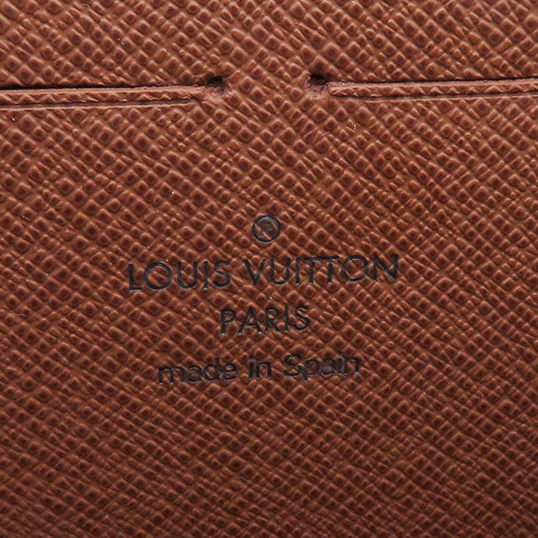 ルイヴィトン LOUIS VUITTON ブラウン ジッピーウォレット M60017 モノグラムキャンバス 長財布 ゴールド金具 ラウンドジップ 茶