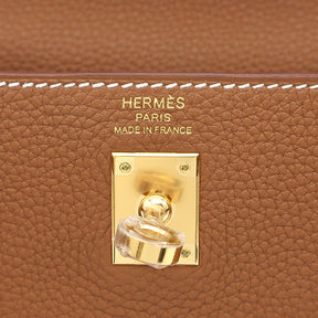 エルメス HERMES ケリー25 内縫い ゴールド トゴ 2WAYバッグ ゴールド金具