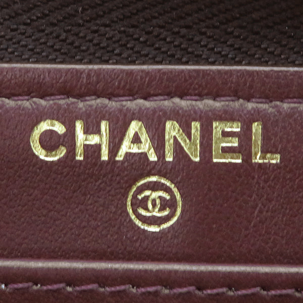 シャネル CHANEL マトラッセ ロングジップウォレット A50097 ブラック キャビアスキン 長財布 ゴールド金具 黒 ラウンドファスナー ココマーク