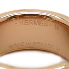 エルメス HERMES オランプPM ゴールド×ピンクゴールド GP ヴォーエプソン リング 指輪 ピンクゴールド金具 ローズゴールド金具 茶 新品 未使用