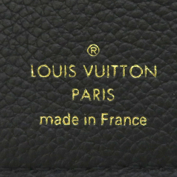 ルイヴィトン LOUIS VUITTON ブラック ポルトフォイユ メティス コンパクト M80880 モノグラムアンプラント 二つ折り財布 ゴールド金具 黒 財布 ノワール