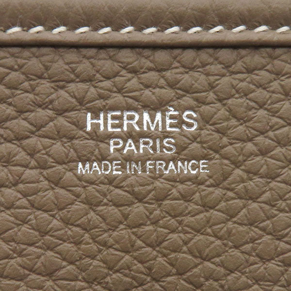 エルメス HERMES エヴリン3 PM エトゥープ トリヨンクレマンス ショルダーバッグ シルバー金具 茶  SV金具