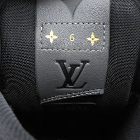 ルイヴィトン LOUIS VUITTON モノグラムデニム レザー #6 スニーカー ブラック金具 黒 ハイカット 新品 未使用