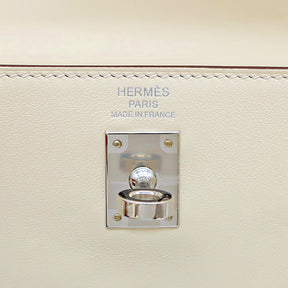 エルメス HERMES ケリー25 カラーマティック ナタ×キュイーブル×ライム×モーヴシルベストル×ブルーブリュム ヴォースイフト 2WAYバッグ シルバー金具