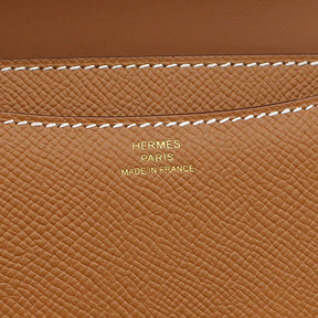 エルメス HERMES コンスタンス3 ミニ ミロワール ゴールド ヴォーエプソン ショルダーバッグ ゴールド金具 新品 未使用 茶