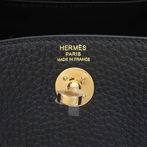 エルメス HERMES リンディ ミニ 20 ブラック トリヨンクレマンス ショルダーバッグ ゴールド金具 新品 未使用 黒