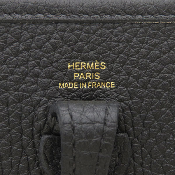 エルメス HERMES エヴリンTPM ブラック トリヨンクレマンス ショルダーバッグ ゴールド金具 黒