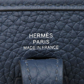 エルメス HERMES エヴリンTPM アマゾン ジグザグ ブルードプリュス トリヨンクレマンス ショルダーバッグ シルバー金具 紺 サングル