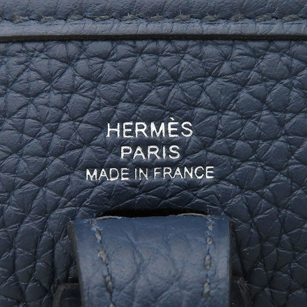 エルメス HERMES エヴリンTPM アマゾン ジグザグ ブルードプリュス トリヨンクレマンス ショルダーバッグ シルバー金具 紺 サングル