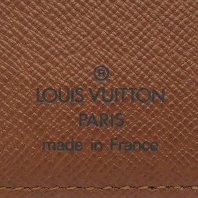 ルイヴィトン LOUIS VUITTON モノグラム ポルトカルトクレディ M60825 モノグラムキャンバス 二つ折り財布 茶 札入れ カード入れ