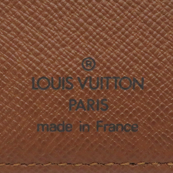 ルイヴィトン LOUIS VUITTON モノグラム ポルトカルトクレディ M60825 モノグラムキャンバス 二つ折り財布 茶 札入れ カード入れ