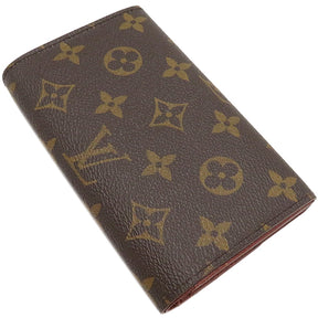 ルイヴィトン LOUIS VUITTON ポルトフォイユ トレゾール M61736 モノグラム モノグラムキャンバス 二つ折り財布 ゴールド金具 茶 L字ファスナー