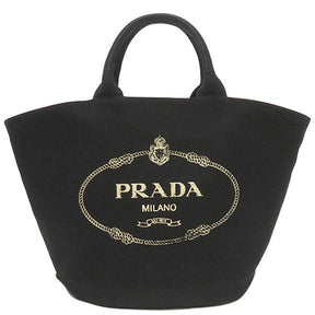 プラダ PRADA カナパ トート 1BG163 NERO キャンバス 2WAYバッグ シルバー金具 黒 ショルダー ハンドバッグ